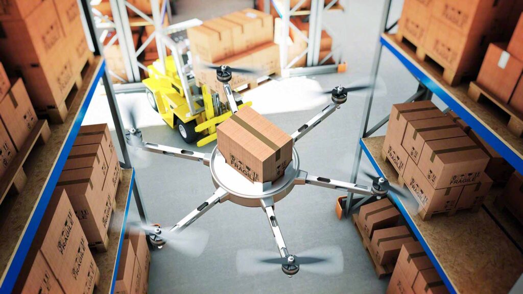 future warehouse drone system